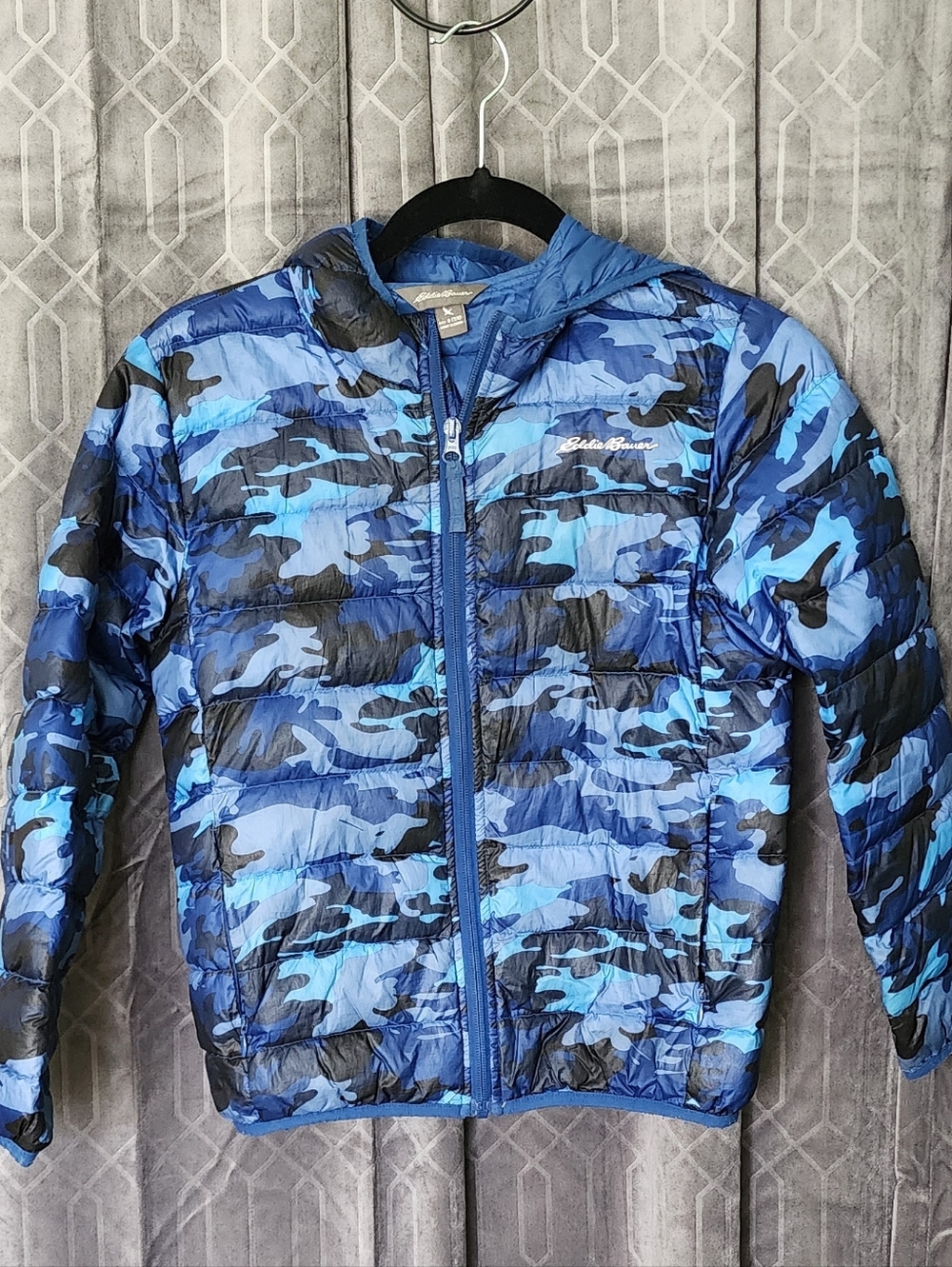 Eddie Bauer Navy and Royal Blue Kids Puffer Jacket